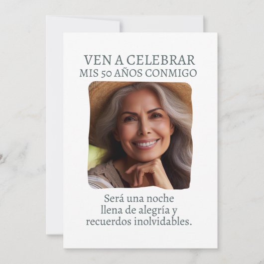 フォートペルソナリダインビタシオンデ50アニョス 招待状 (正面)