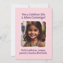 フォートペルソナリダミサ5アニョスクンプレニョスシンコ 招待状
