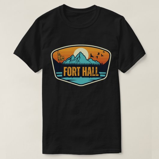 フォートホール, アイダホ州 Tシャツ (デザイン正面)