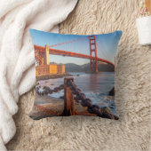 フォートポイントからのゴールデンゲートブリッジ クッション (ブランケット)