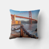 フォートポイントからのゴールデンゲートブリッジ クッション (裏面)