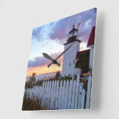 フォートポイントライトハウスメインスクエアクロック スクエア壁時計 (傾斜)