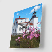 フォートポイントライトハウスメインスクエアクロック スクエア壁時計 (傾斜)