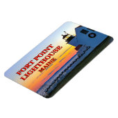 フォートポイントライトハウスメインフレキシマグネット マグネット (左側)