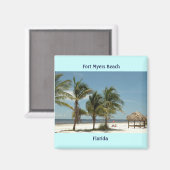 フォートマイヤーズビーチフロリダ マグネット (正面/裏面)