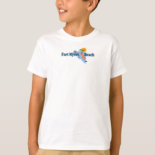 フォートマイヤーズビーチ。 Tシャツ (正面)
