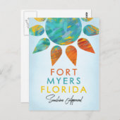フォートマイヤーズフロリダサンシャイントラベル ポストカード (正面/裏面)