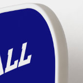 フォートマイヤーズフロリダ米海軍ブルーホワイトカスタム ピックルボールラケット (左詳細)