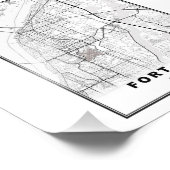 フォートマイヤーズ地図 フォトプリント            (角)