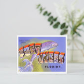 フォートマイヤーズ、フロリダヴィンテージビッグ文字はがき ポストカード (スタンド正面)