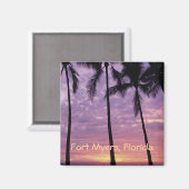 フォートマイヤーズ,フロリダ州写真お土産冷蔵庫用マグネット マグネット (正面/裏面)