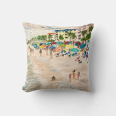 フォートマイヤービーチ絵を描枕 クッション (正面)