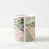『フォートマイヤービーチ』絵画のマグカップ コーヒーマグカップ (中央)