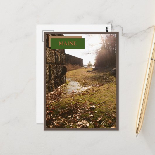 フォートマクラリー州ヒストリックサイトメイン自然 ポストカード (正面/裏面インサイチュ)