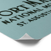 フォートマリオンナショナルモニュメントセントオーガスティンフロリダ ポスター (角)