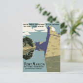 フォートマリオンナショナルモニュメントセントオーガスティンフロリダ ポストカード (スタンド正面)
