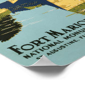 フォートマリオンナショナルモニュメントヴィンテージ ポスター (角)