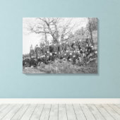 フォートミードのC社、第3期米国歩兵 キャンバスプリント (インサイチュ (ウッドフロア))