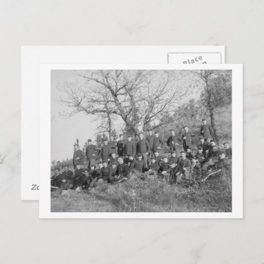 フォートミードのC社、第3期米国歩兵 ポストカード (正面/裏面)