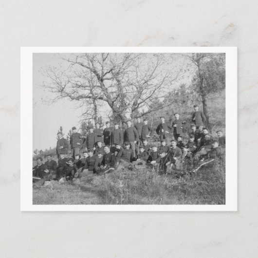 フォートミードのC社、第3期米国歩兵 ポストカード (正面)