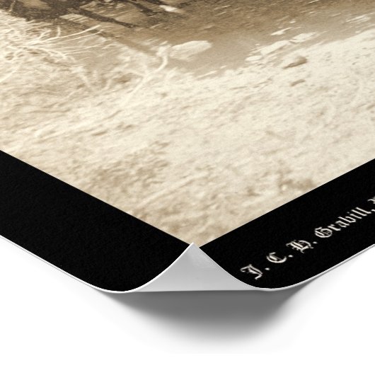 フォートミードSD 1889付近の部隊8番騎兵 ポスター (角)