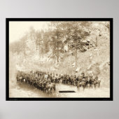 フォートミードSD 1889付近の部隊8番騎兵 ポスター (正面)