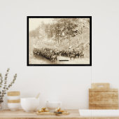 フォートミードSD 1889付近の部隊8番騎兵 ポスター (キッチン)