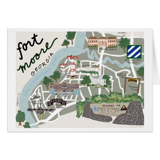フォートムーアグリーティングカード (正面横)