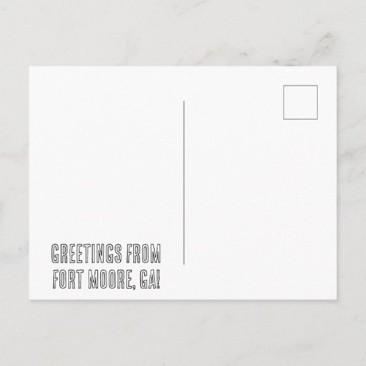 フォートムーア地図はがき ポストカード (裏面)