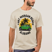 フォートモーガンビーチ，アラバマ Tシャツ (正面)