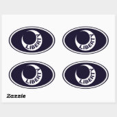 フォートモートリー「リバティ」クレセント 楕円形シール (シート)