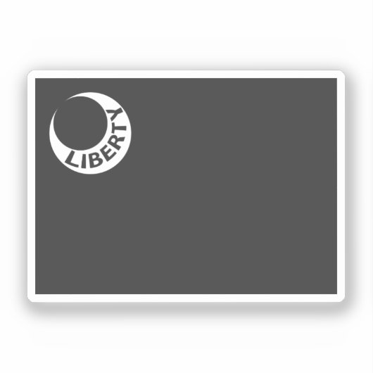 フォートモールトリエ国旗 – 白黒， SC シール (正面)