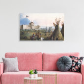 フォートララミー、サブレット・フォート、フォートウィリアム、ミラー キャンバスプリント (インサイチュ (リビング))