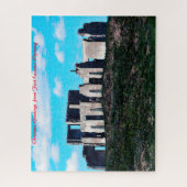 フォートララミー・ワイオミング。クリスマスの挨拶 ジグソーパズル (縦)