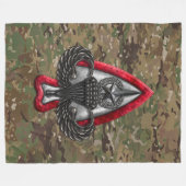 フォートリバティ迷彩柄 フリースブランケット (正面(横))