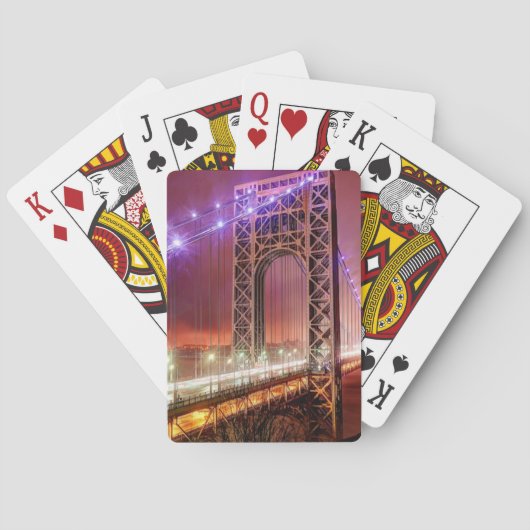 フォートリーからの風が強く雨の夕べの眺め トランプ (裏面)