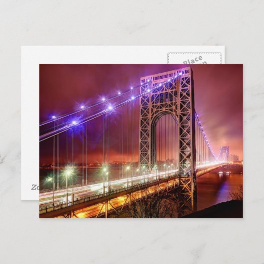 フォートリーから風が強く雨の多い夕べ ポストカード (正面/裏面)