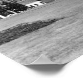 フォートルイス、WA兵舎とレイニエ山の眺め ポスター (角)