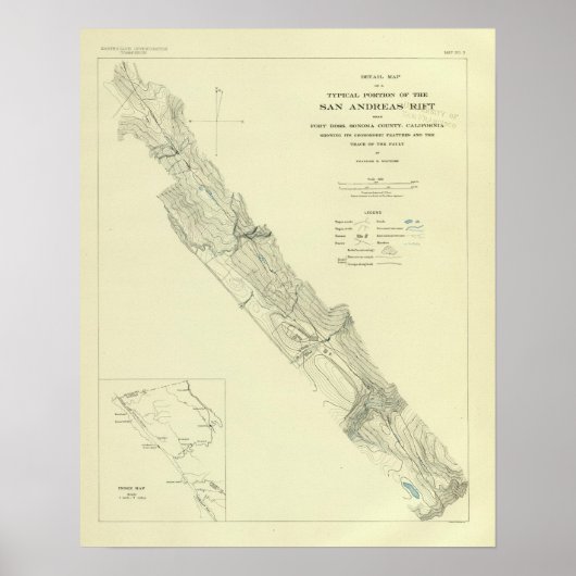 フォートロス付近のサンアンドレアスRift ポスター (正面)