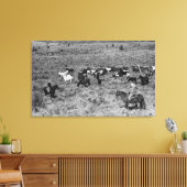 フォートロック、オレゴン州カウボーイデビルズガーデン キャンバスプリント (インサイチュ (リビング))