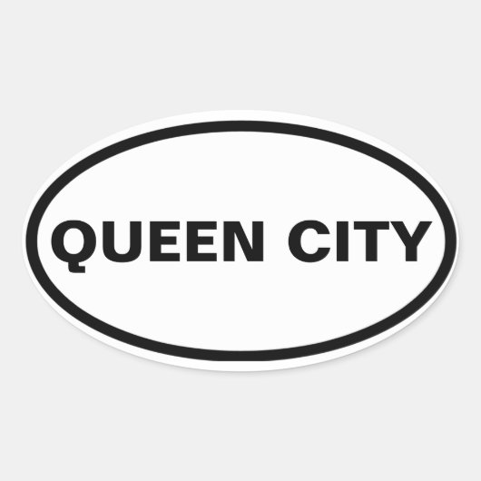 フォートロント「クイーンシティ」 楕円形シール (正面)