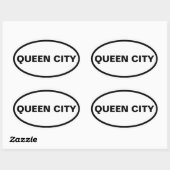 フォートロント「クイーンシティ」 楕円形シール (シート)