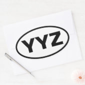 フォートロント「YYZ」 楕円形シール (封筒)