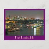 フォートローダーデイル、アメリカのベネチア ポストカード (正面)