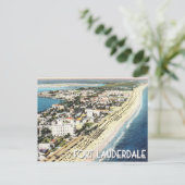 フォートローダーデイル フロリダ州 ヴィンテージ航空写真 ポストカード (スタンド正面)