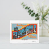 フォートローダーデイル、フロリダ州 - 大きな文字のシーン 2 ポストカード (スタンド正面)