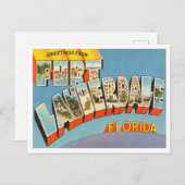 フォートローダーデールからの挨拶,フロリダトラベル ポストカード (正面/裏面)