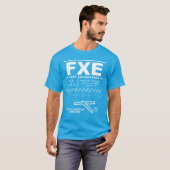 フォートローダーデールエグゼクティブエアポートFXE Tシャツ (正面フル)