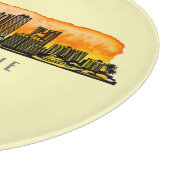 フォートローダーデールスカイライン&座標 カッティングボード (角)