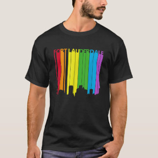 フォートローダーデールスカイラインLGBTプライドTシャツ Tシャツ